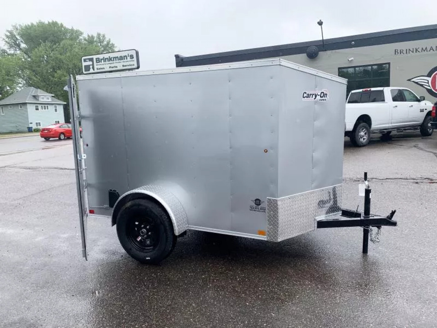 New Carry-On 5x8 Enclosed Trailer - Swing Door!