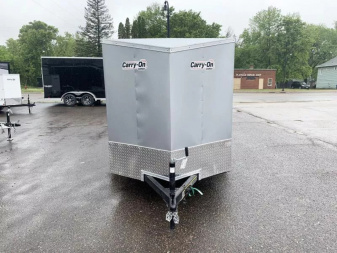 New Carry-On 5x8 Enclosed Trailer - Swing Door!