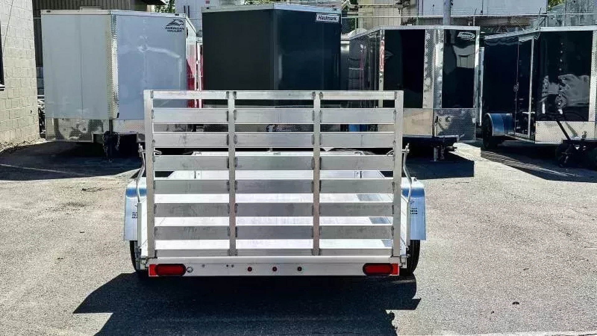 Open Utility New Aluma 6310 ESA Open Utility Trailer w/ Full Rear Ramp -12