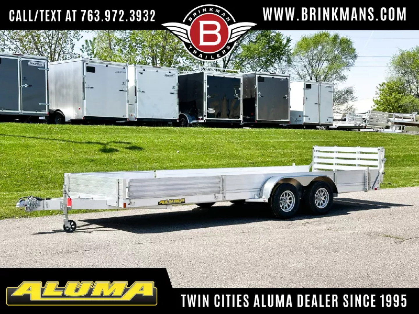 New Aluma 8120TA SR Aluminum Trailer - Side Loading Ramps -ATV/UTV!