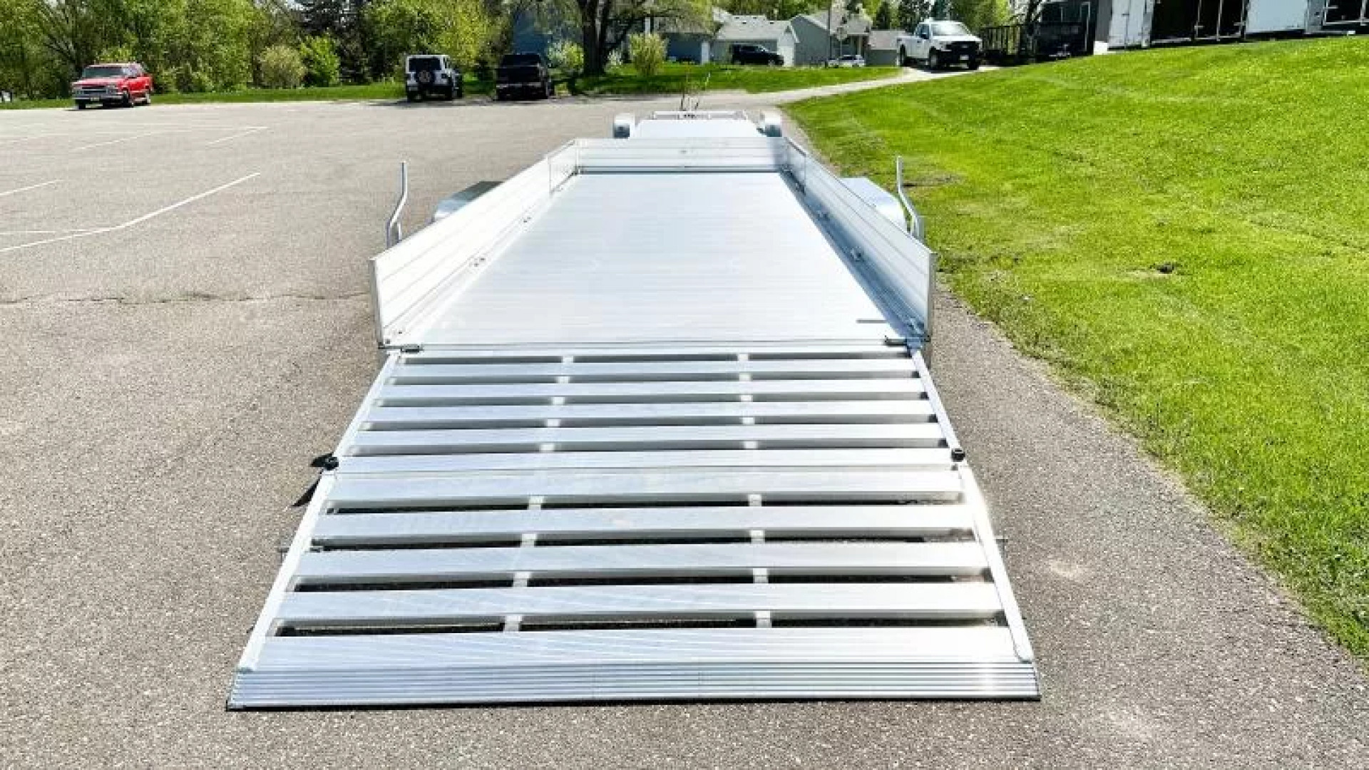 New Aluma 8120TA SR Aluminum Trailer - Side Loading Ramps -ATV/UTV!