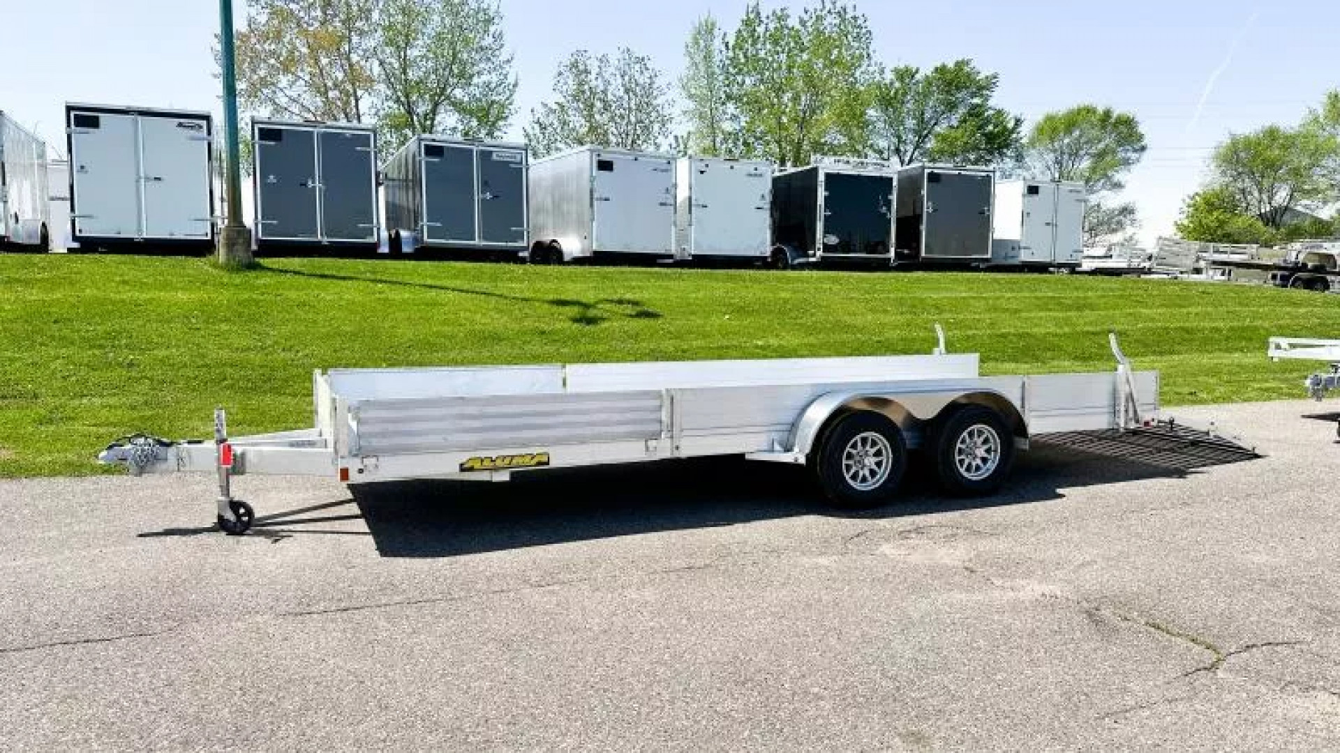 New Aluma 8120TA SR Aluminum Trailer - Side Loading Ramps -ATV/UTV!