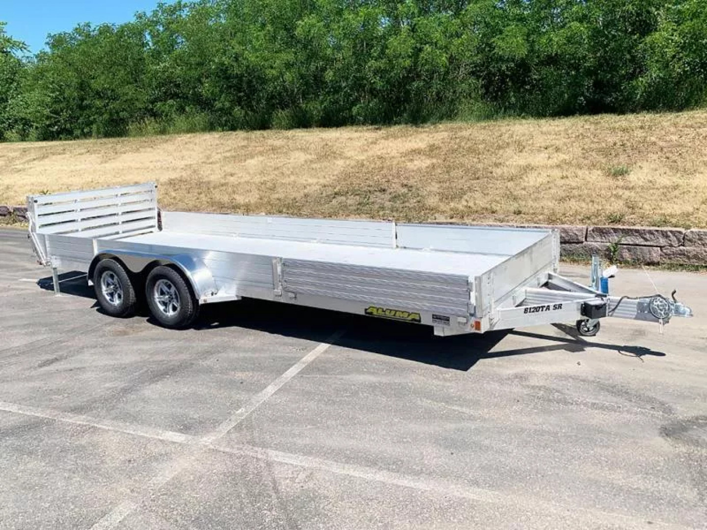New Aluma 8120TA SR Aluminum Trailer - Side Loading Ramps -ATV/UTV!