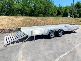 New Aluma 8120TA SR Aluminum Trailer - Side Loading Ramps -ATV/UTV!