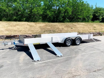 New Aluma 8120TA SR Aluminum Trailer - Side Loading Ramps -ATV/UTV!
