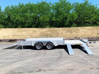 New Aluma 8120TA SR Aluminum Trailer - Side Loading Ramps -ATV/UTV!