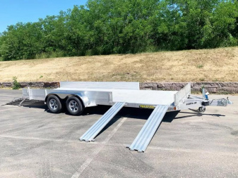 New Aluma 8120TA SR Aluminum Trailer - Side Loading Ramps -ATV/UTV!