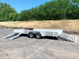 New Aluma 8120TA SR Aluminum Trailer - Side Loading Ramps -ATV/UTV!