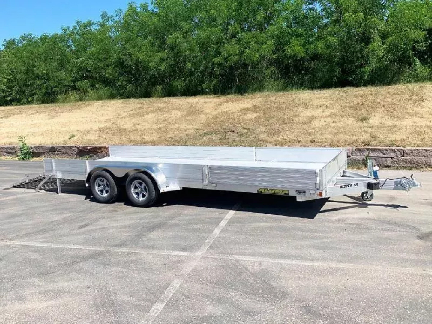 New Aluma 8120TA SR Aluminum Trailer - Side Loading Ramps -ATV/UTV! for ...