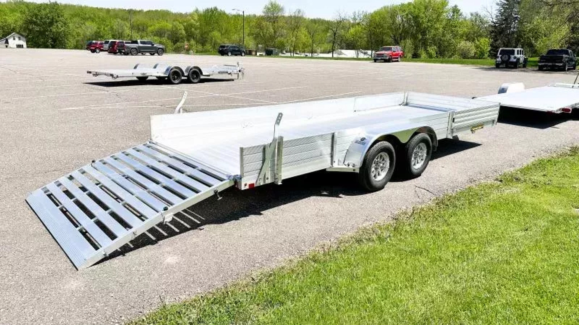 New Aluma 8120TA SR Aluminum Trailer - Side Loading Ramps -ATV/UTV! for ...