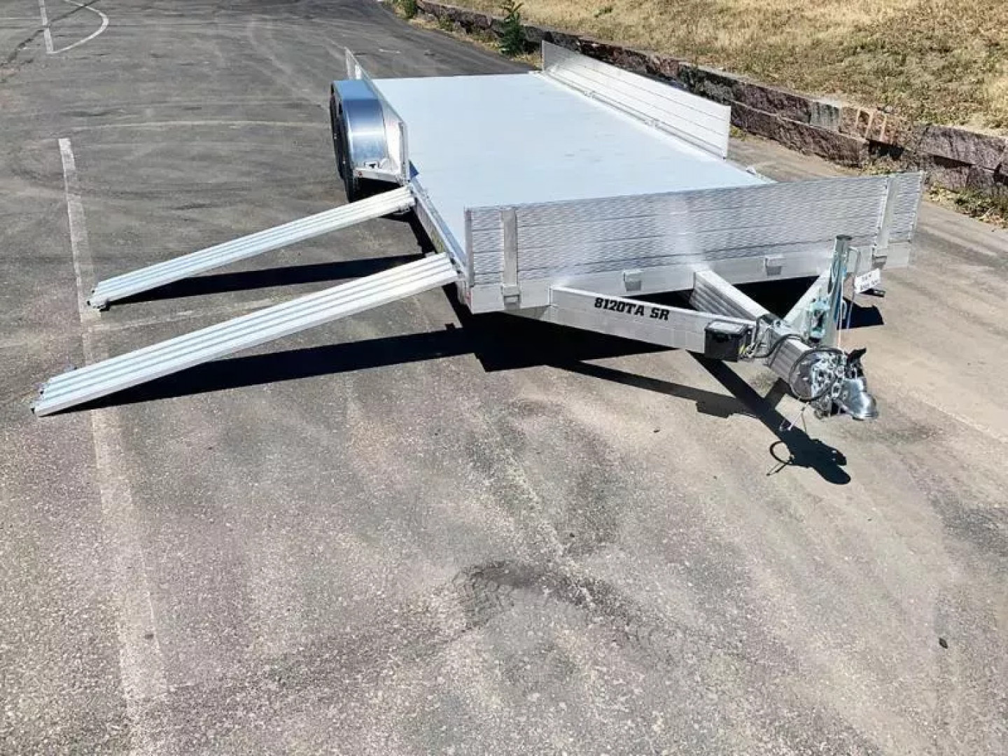 New Aluma 8120TA SR Aluminum Trailer - Side Loading Ramps -ATV/UTV! for ...