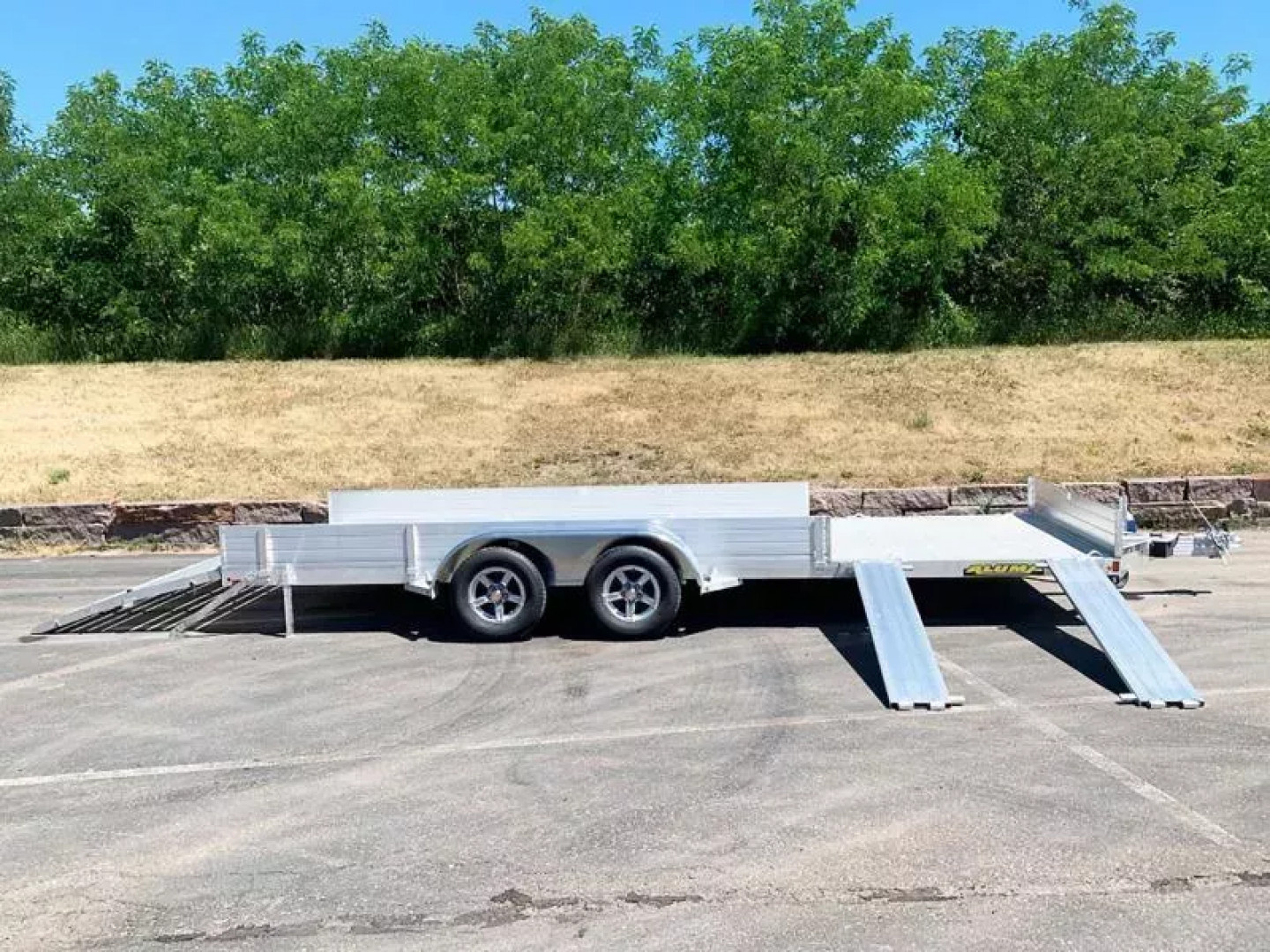 New Aluma 8120TA SR Aluminum Trailer - Side Loading Ramps -ATV/UTV! for ...