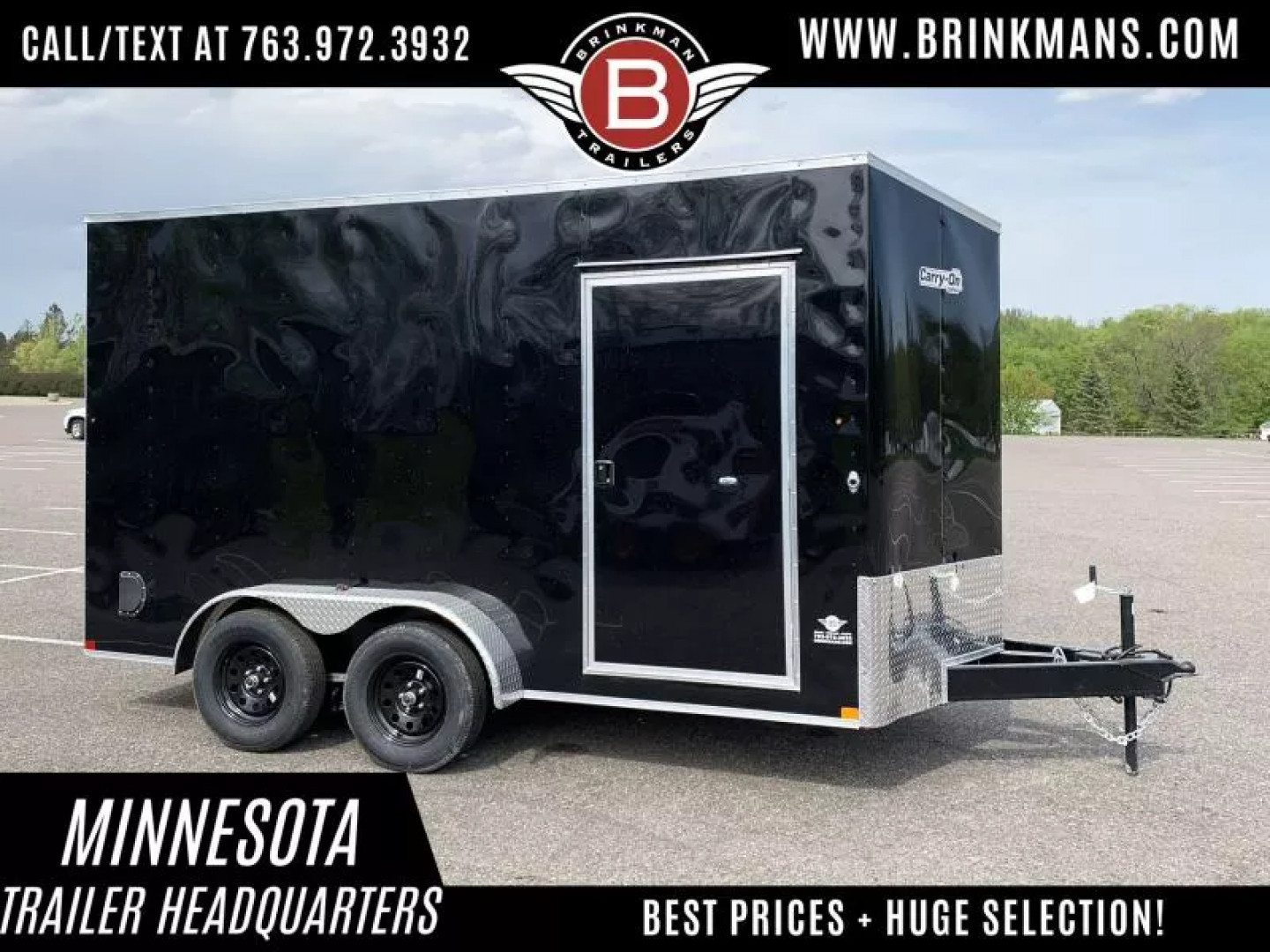 New Carry-On 7x14 Enclosed Trailer - Rear Ramp