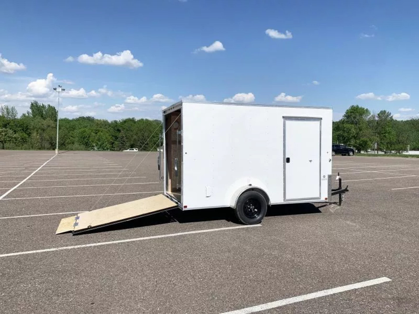 New Carry-On 6x12 Enclosed Trailer - Rear Ramp