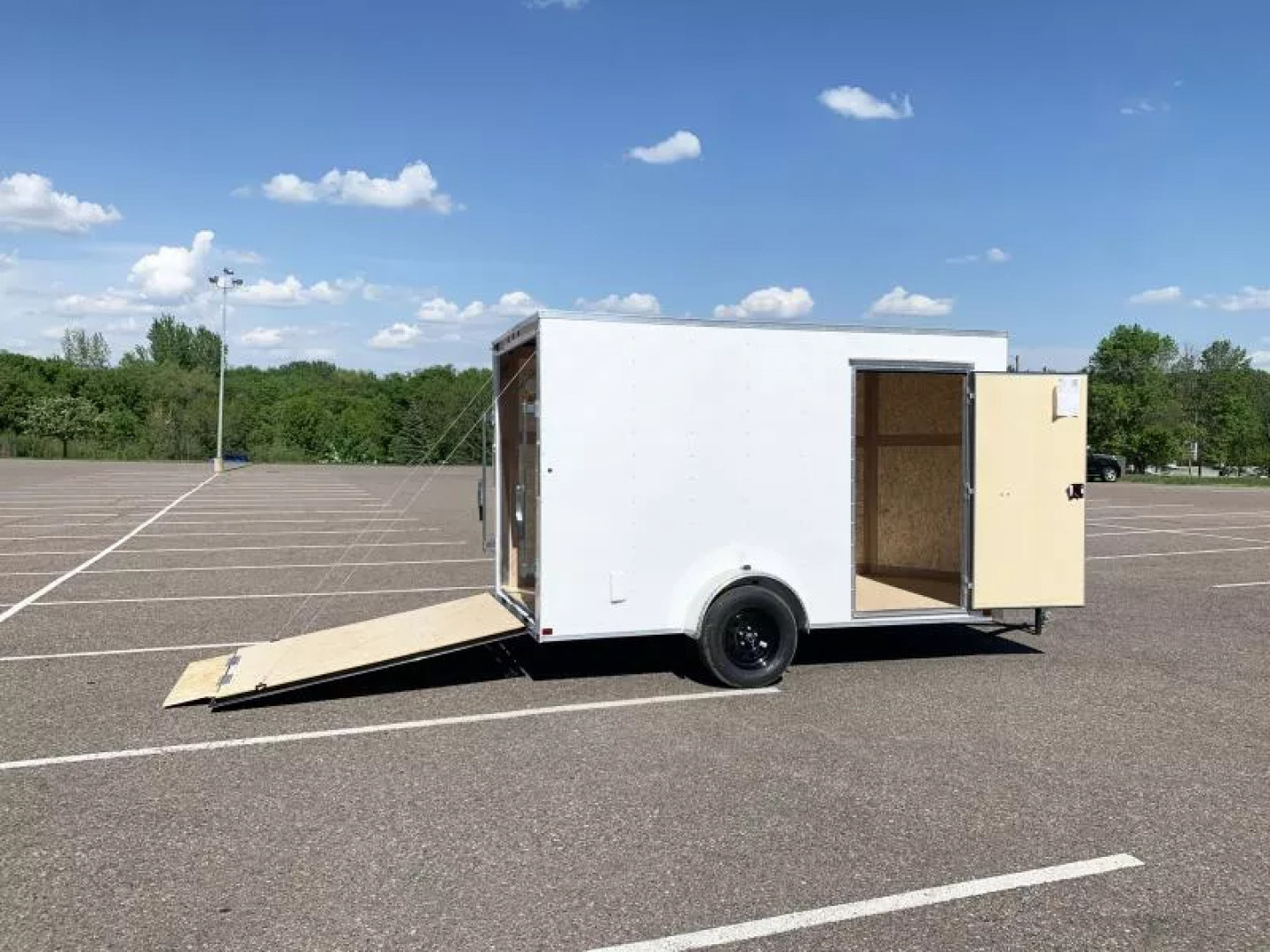 New Carry-On 6x12 Enclosed Trailer - Rear Ramp