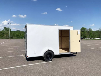 New Carry-On 6x12 Enclosed Trailer - Rear Ramp