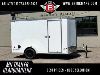 New American Hauler 6x12 Enclosed Trailer - 6'6  Int. - Rear Ramp
