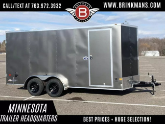 New American Hauler 7x16 Tandem Enclosed Cargo Trailer - Double Rear Doors