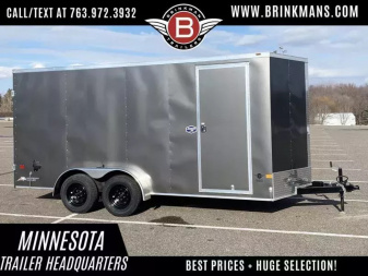 New American Hauler 7x16 Tandem Enclosed Cargo Trailer - Double Rear Doors