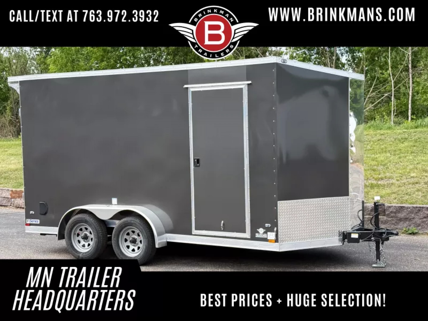 New Continental Cargo 7x14 Enclosed Trailer -Ramp Door