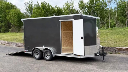 New Continental Cargo 7x14 Enclosed Trailer -Ramp Door