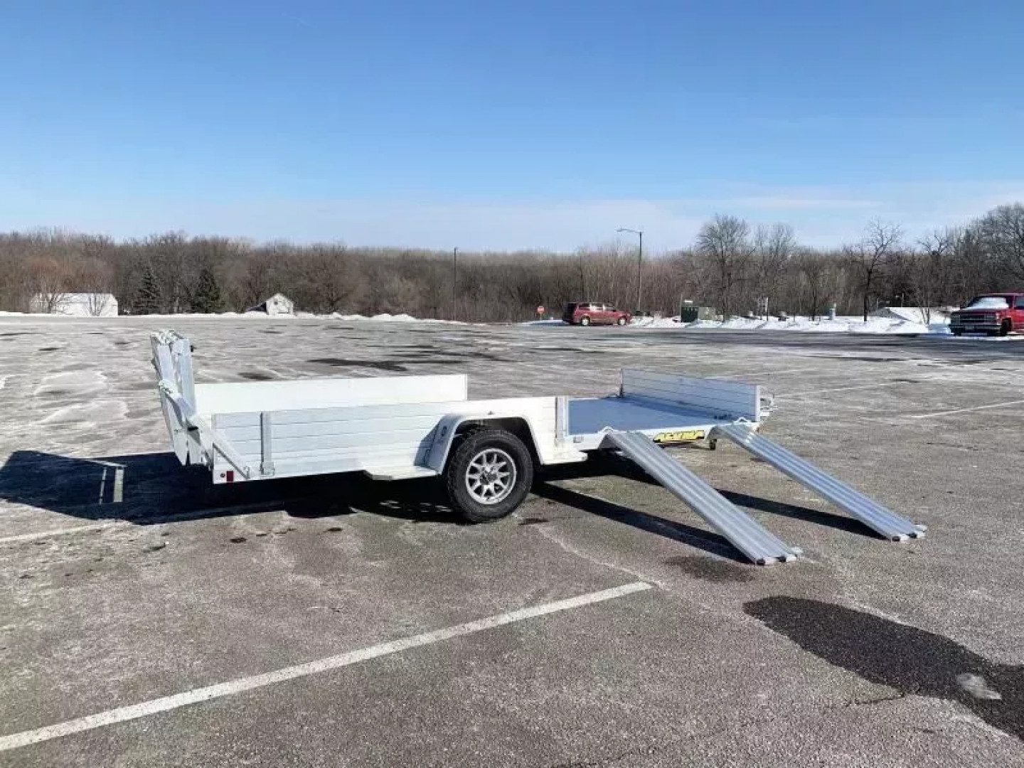 New Aluma 8114SR Aluminum ATV Trailer - Side Ramps for sale in Delano, MN