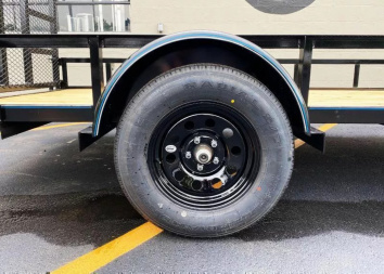 New Top Quality Top Hat 77x12 Open Utility Trailer - Rear Ramp!