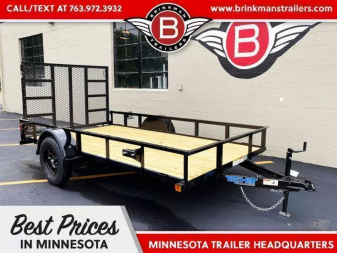 New Top Quality Top Hat 77x12 Open Utility Trailer - Rear Ramp!
