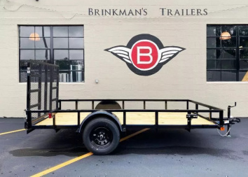 New Top Quality Top Hat 77x12 Open Utility Trailer - Rear Ramp!