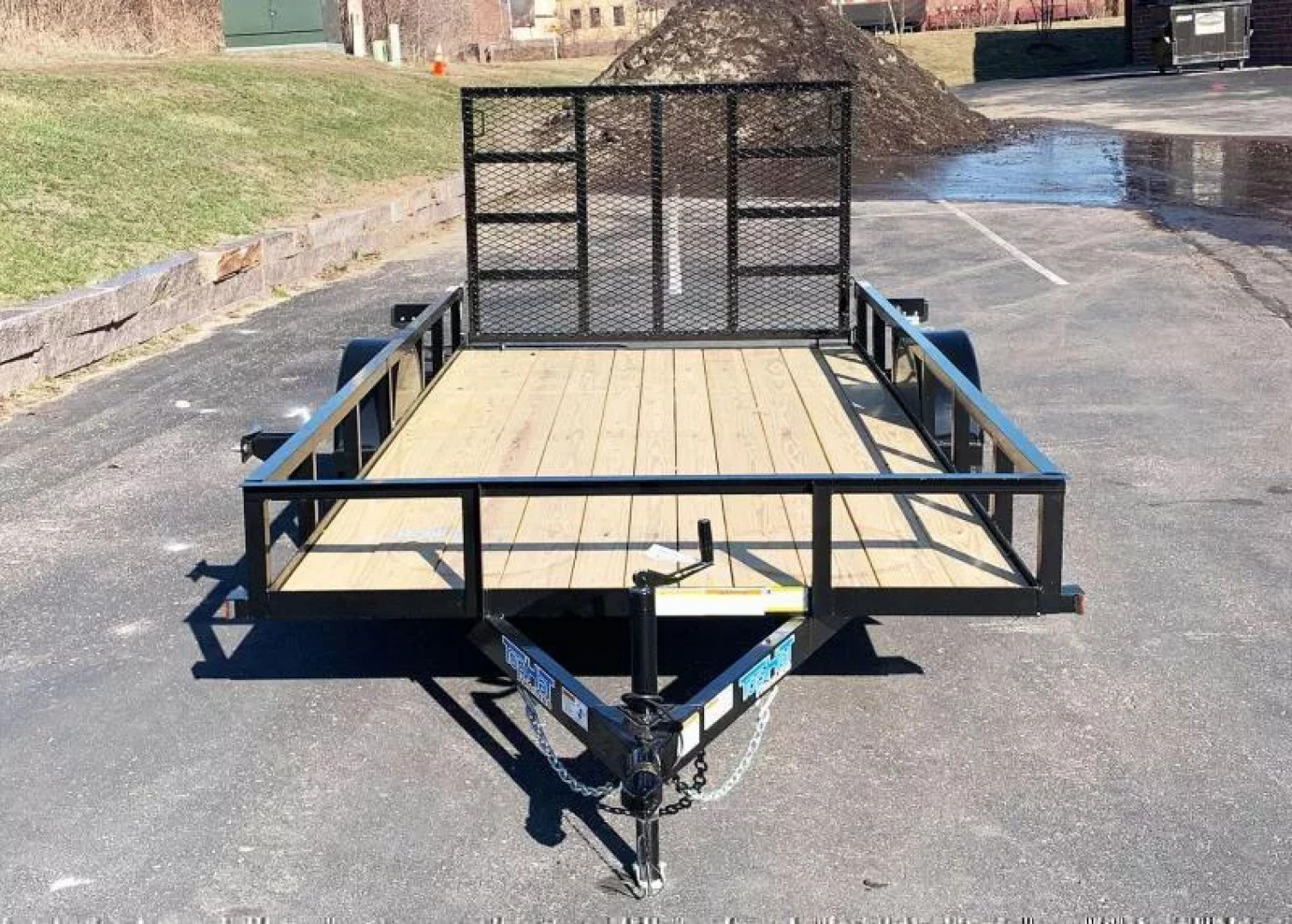 New Top Quality Top Hat 77x14 Open Utility Trailer - Rear Ramp!