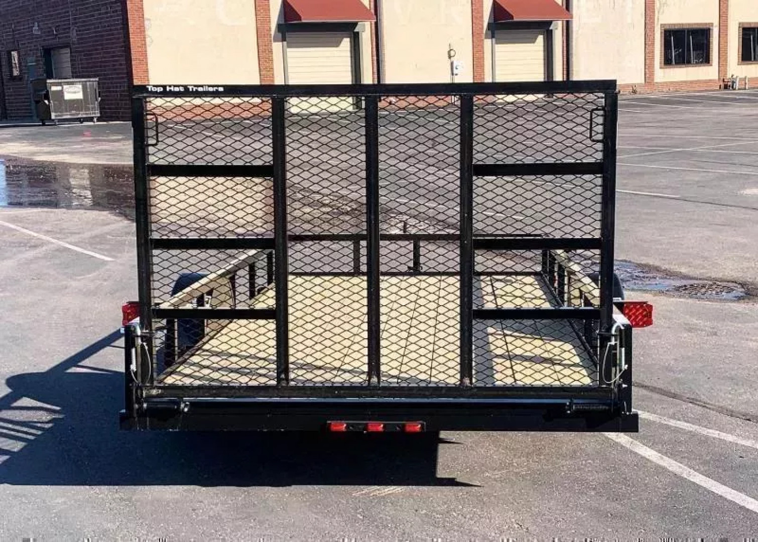New Top Quality Top Hat 77x14 Open Utility Trailer - Rear Ramp!