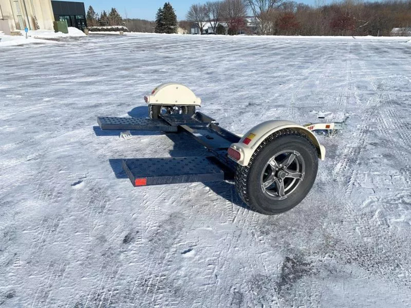 New Master Tow 83" Wide Tilt Bed Tow Dolly - Wheel Straps and Ratcheting Buckles Included!