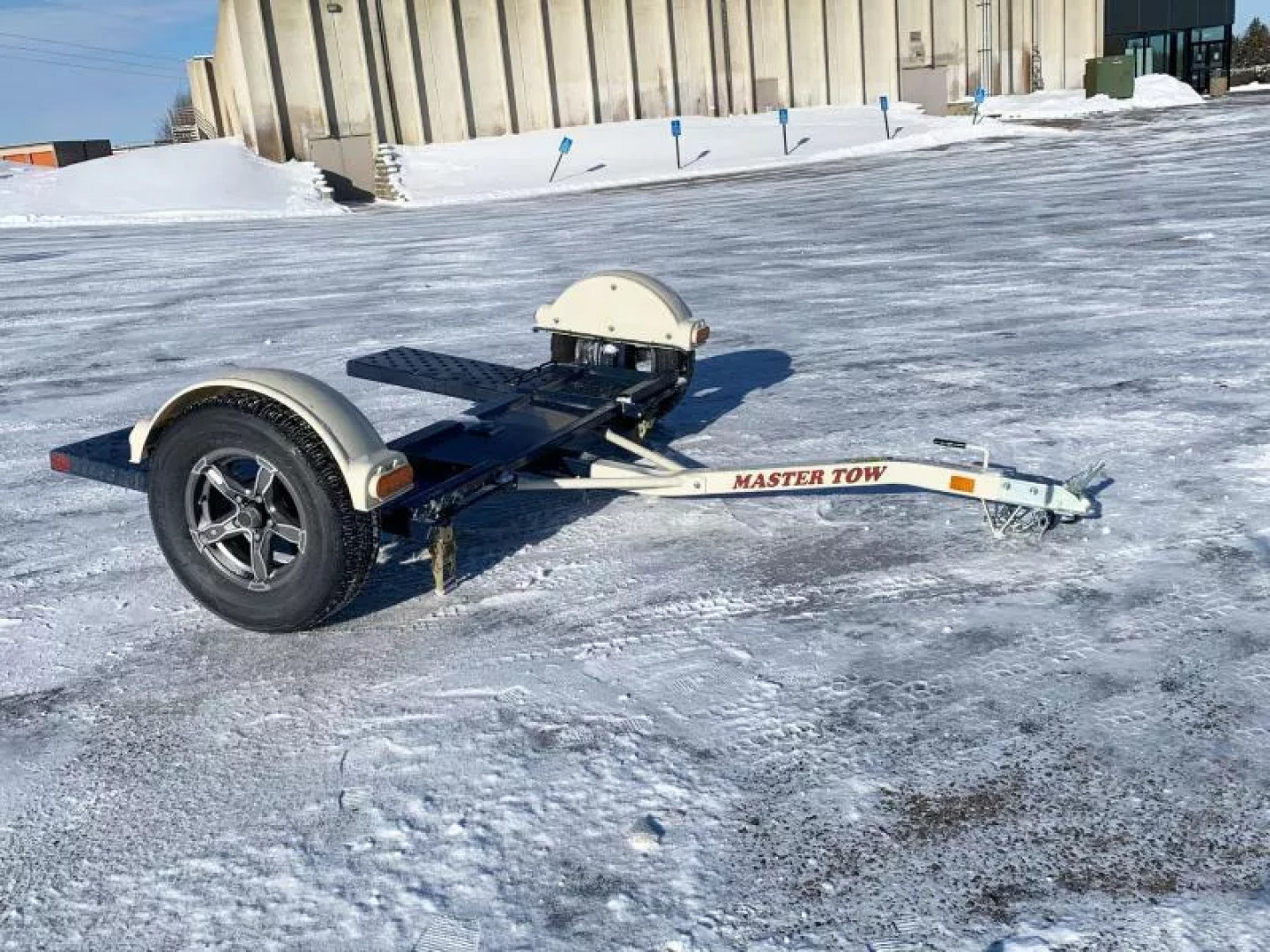 New Master Tow 83" Wide Tilt Bed Tow Dolly - Wheel Straps and Ratcheting Buckles Included!