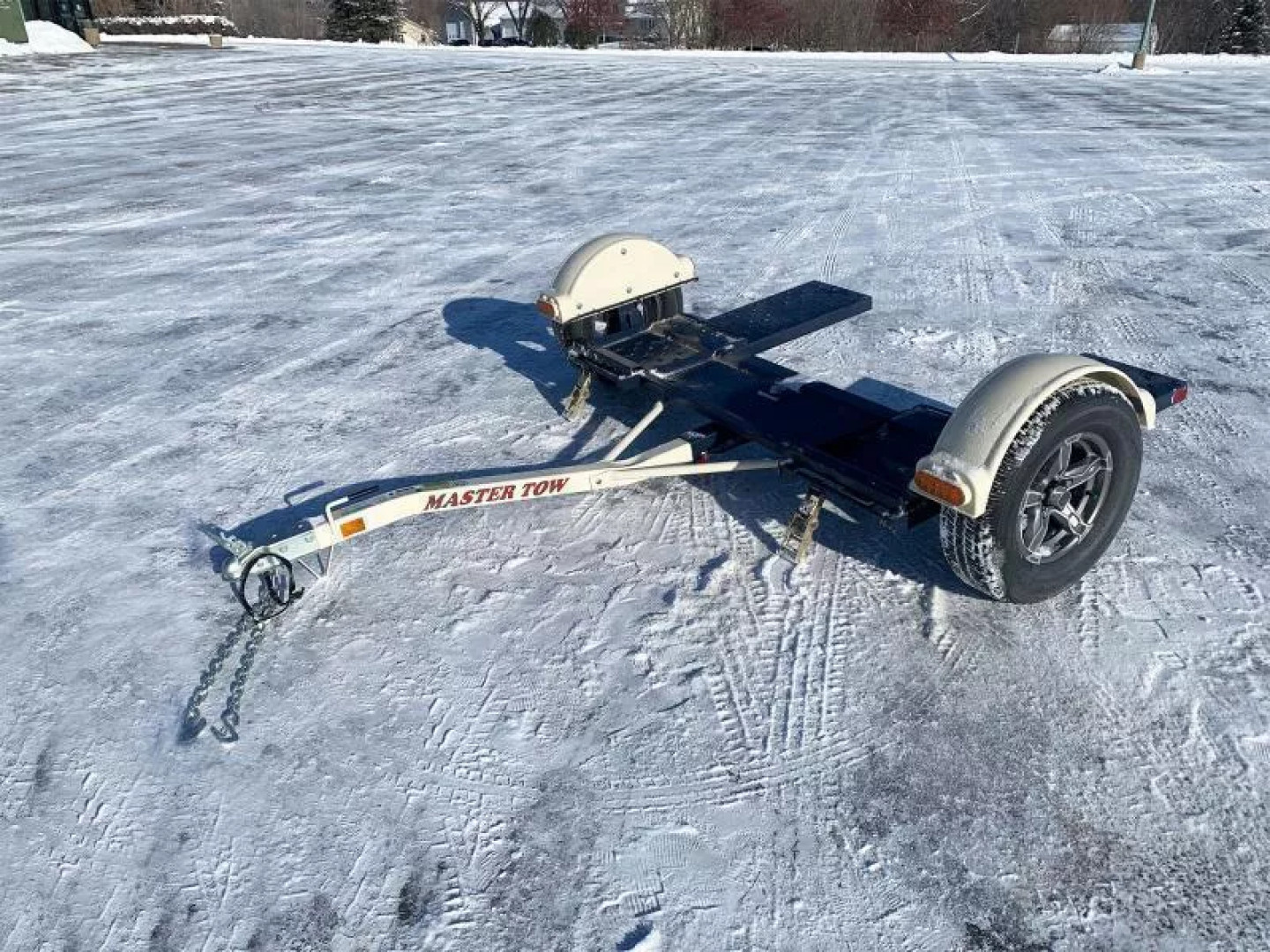 New Master Tow 83" Wide Tilt Bed Tow Dolly - Wheel Straps and Ratcheting Buckles Included!