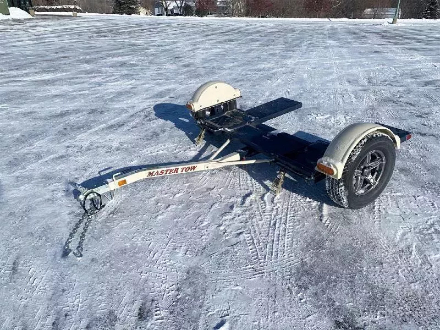 New Master Tow 83" Wide Tilt Bed Tow Dolly - Wheel Straps and Ratcheting Buckles Included!