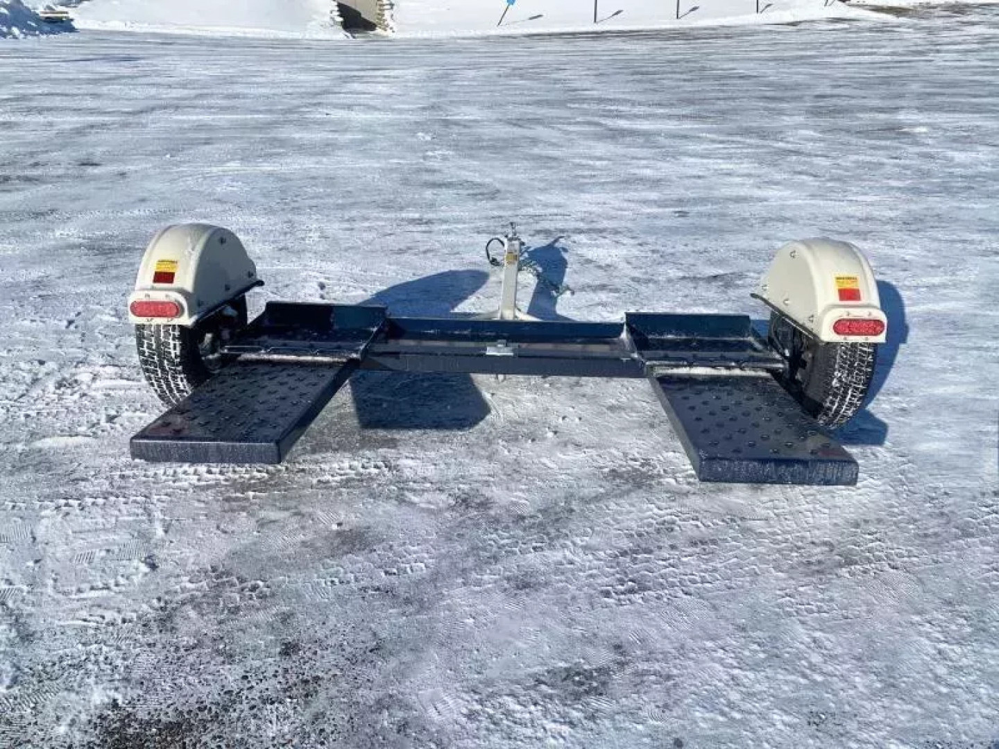 New Master Tow 83" Wide Tilt Bed Tow Dolly - Wheel Straps and Ratcheting Buckles Included!