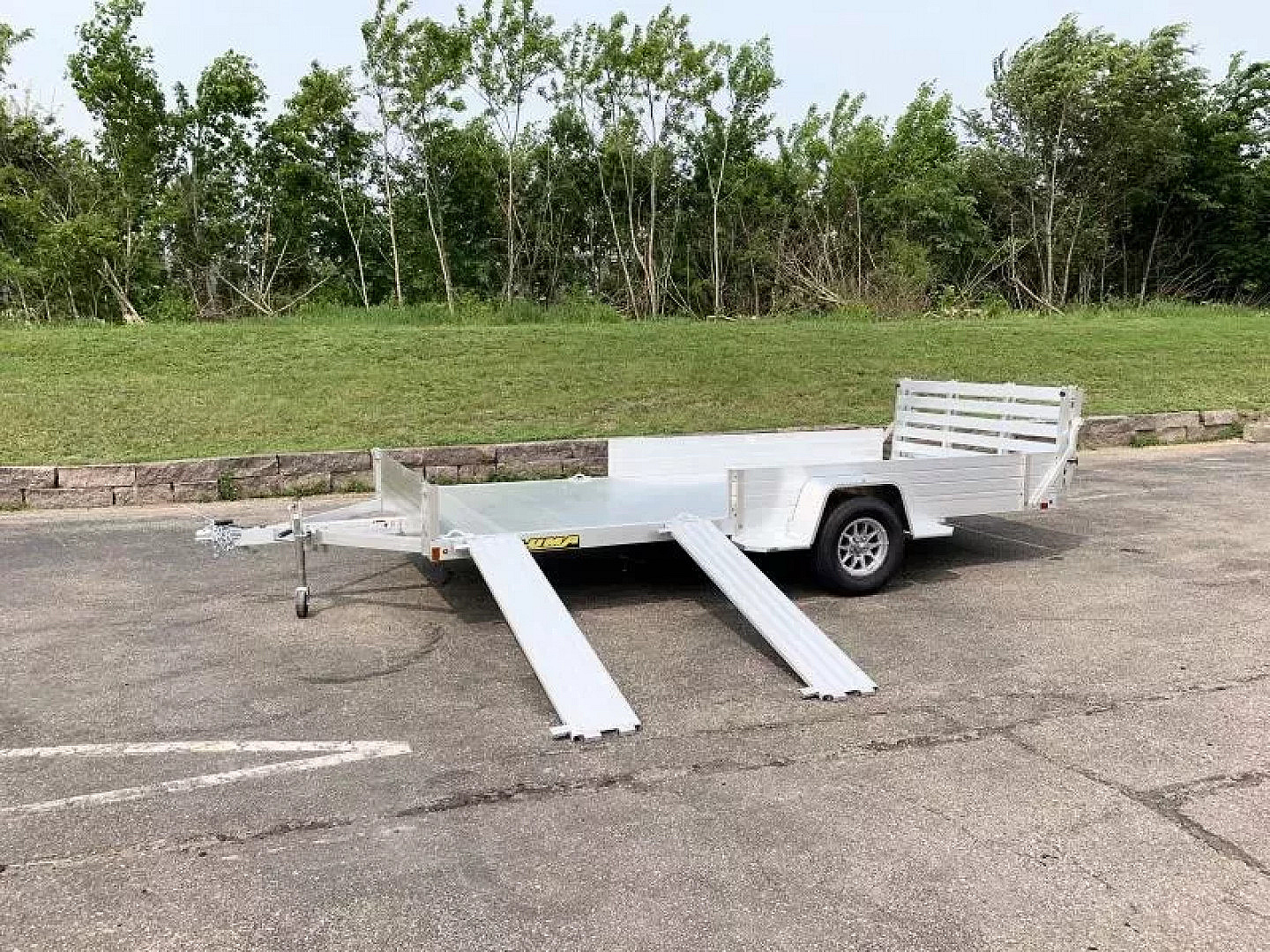 New Aluma 8115SR Aluminum ATV Trailer - Side Ramps