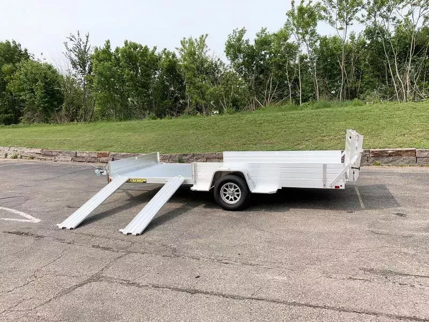 New Aluma 8115SR Aluminum ATV Trailer - Side Ramps