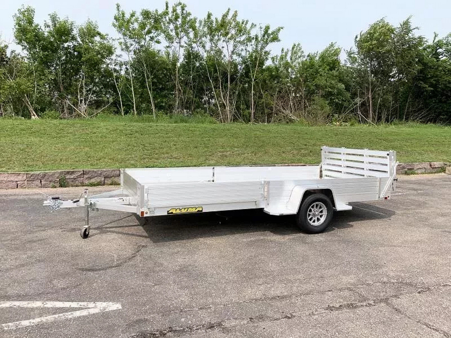 New Aluma 8115SR Aluminum ATV Trailer - Side Ramps