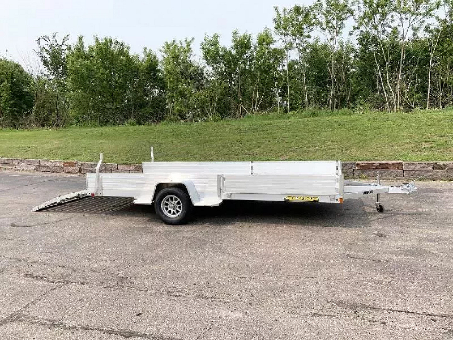 New Aluma 8115SR Aluminum ATV Trailer - Side Ramps