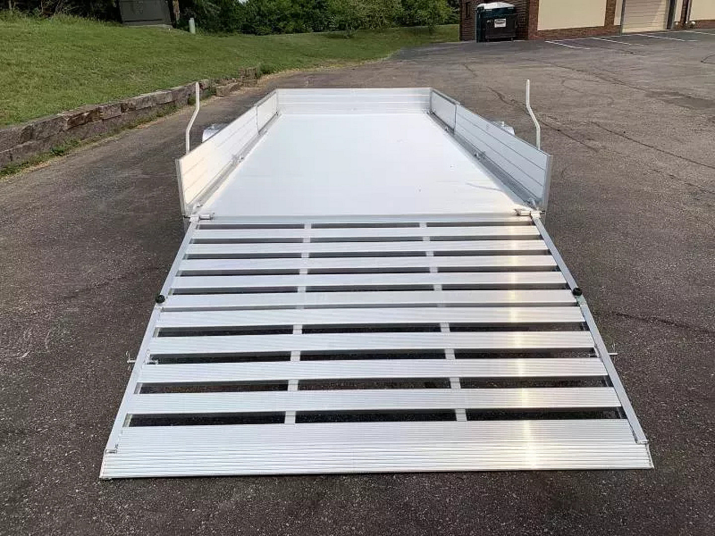 New Aluma 8115SR Aluminum ATV Trailer - Side Ramps