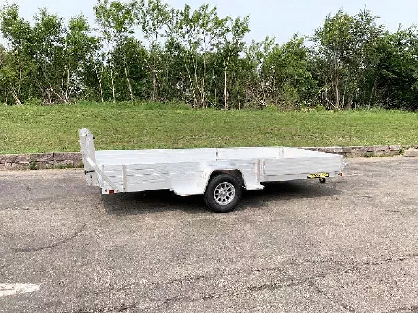 New Aluma 8115SR Aluminum ATV Trailer - Side Ramps