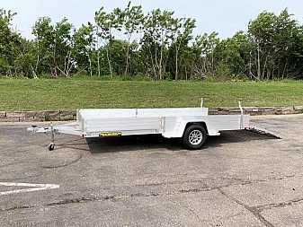 New Aluma 8115SR Aluminum ATV Trailer - Side Ramps