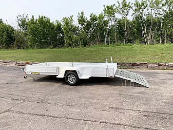New Aluma 8115SR Aluminum ATV Trailer - Side Ramps