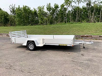 New Aluma 8115SR Aluminum ATV Trailer - Side Ramps