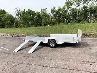 New Aluma 8115SR Aluminum ATV Trailer - Side Ramps