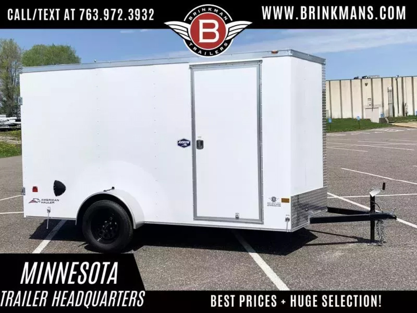 New American Hauler 6x12 Enclosed Trailer - 6'6  Int. - Double Doors