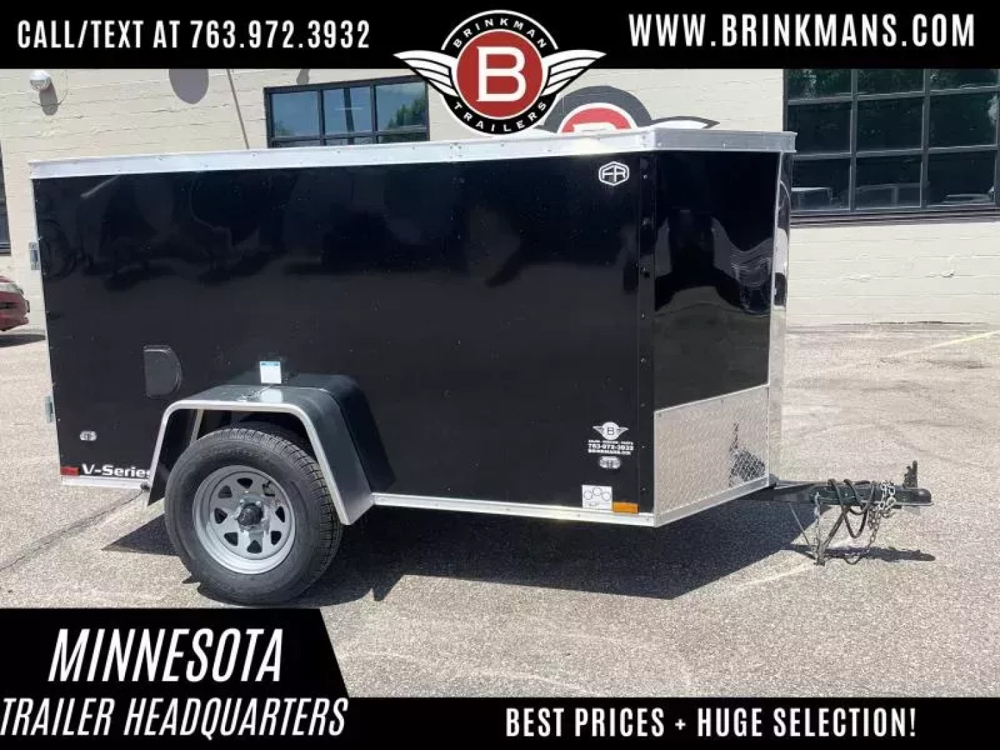 New Continental Cargo 4x8 Enclosed Trailer -Swing Door