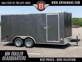 New American Hauler 8.5x16 Tandem Enclosed Cargo Trailer - Double Rear Doors