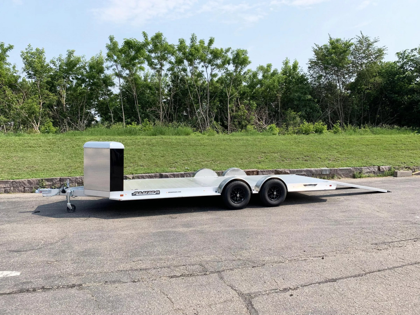 New Aluma 8220H-XL Aluminum Car Hauler Trailer -Tuck Under Ramps